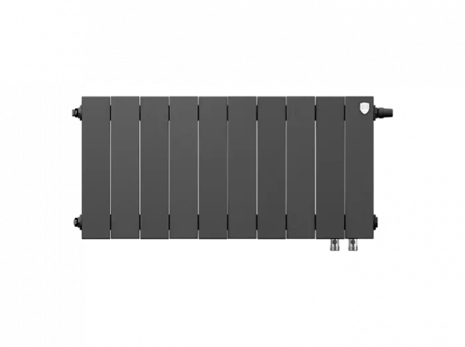 Биметаллический радиатор отопления Royal Thermo PianoForte 300 10 секций Noir Sable VDR