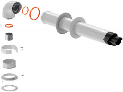 Коаксиальный дымоход Royal Thermo Комплект коаксиальный универсальный 60/100 - 900 мм