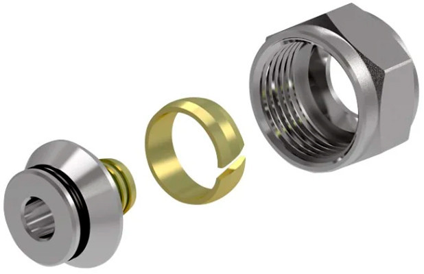 Фитинг коллекторный Royal Thermo 20х2,0 мм "евроконус", 3/4" (RTE 09.020)