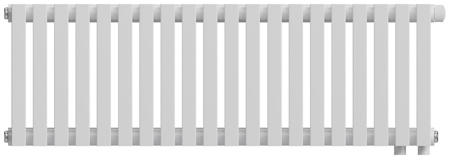 Стальной трубчатый радиатор 2-колончатый Royal Thermo Shift Q30 VC2030 - 20 секц. RAL9016, нижнее 1/2