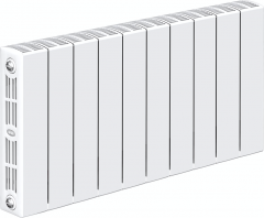 Биметаллический радиатор Rifar SUPReMO 350 х10 секц НП прав (VR)