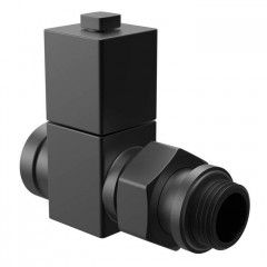 Набор вентелей Royal Thermo CUBE, ПРЯМОЙ, (2 шт) черный