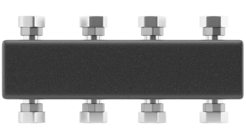 Распределительный коллектор Wester до 3 контуров с кронштейном